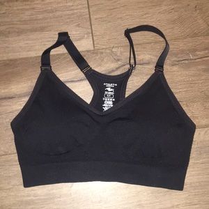 Black sports bra, small, from athletic works